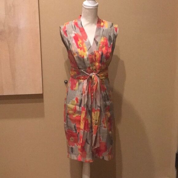 Evan Picone Orange Dress NEW - Picture 2 of 9